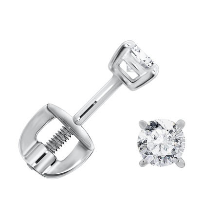 Купить оптом пусеты из серебра с фианитами П340200032 от Krasnoe