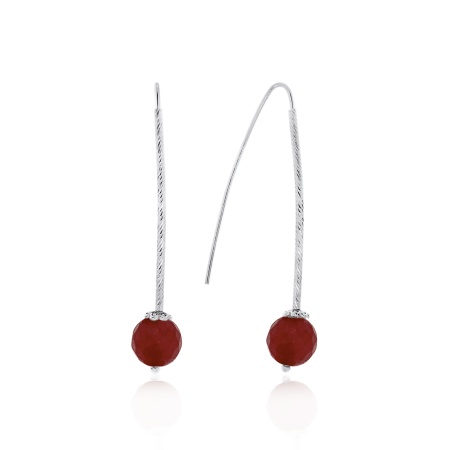 Купить оптом серьги из серебра с агатами 2340651070-37 от Krasnoe