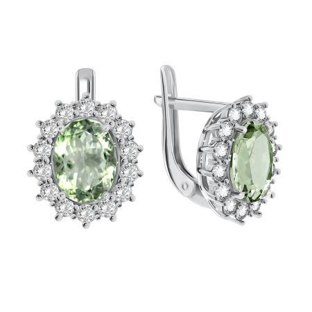 Купить оптом серьги из серебра с фианитами 2340200189л-69 от Krasnoe