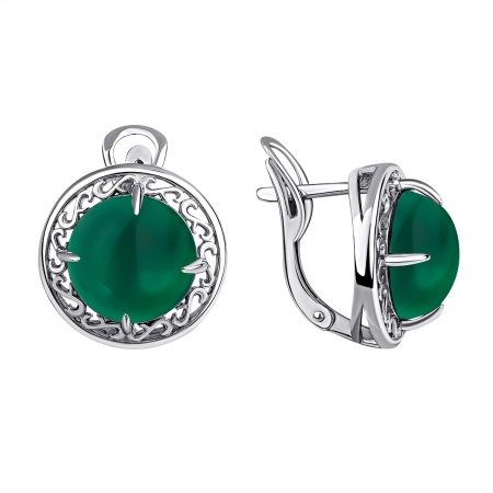 Купить оптом серьги из серебра с агатами 2340391942-60 от Krasnoe