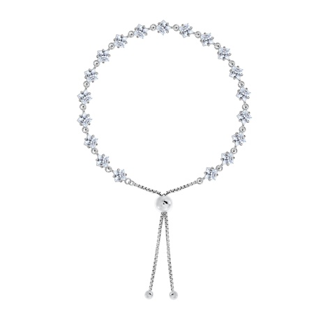 Купить оптом браслет из серебра с фианитами 4340202541-19 от Krasnoe