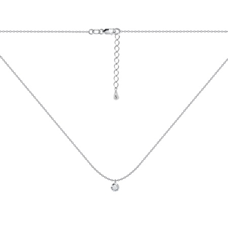 Купить оптом колье из серебра с фианитом 8340203070-40 от Krasnoe