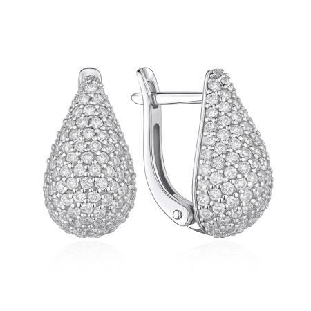 Купить оптом серьги из серебра с фианитами 2340205036л от Krasnoe