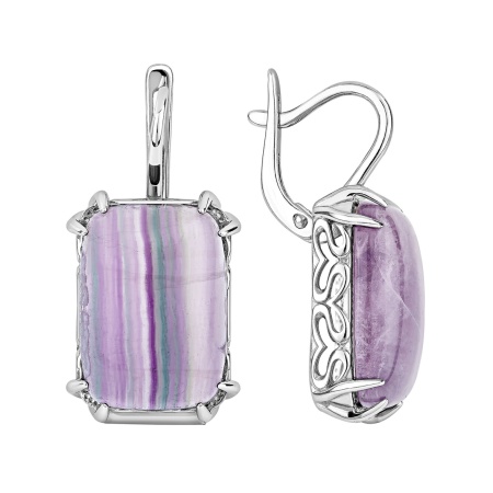 Купить оптом серьги из серебра с флюоритами 2340575163 от Krasnoe