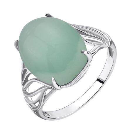 Купить оптом кольцо из серебра с хризопразом 1340141860 от Krasnoe