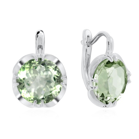 Купить оптом серьги из серебра с аметистами 2340061495-60 от Krasnoe