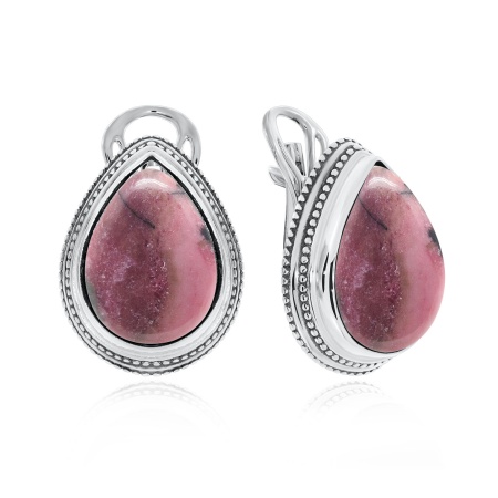 Купить оптом серьги из серебра с чароитами 2310450977 от Krasnoe