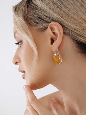 Купить оптом серьги из серебра с агатами 2340395808-1-50 от Krasnoe