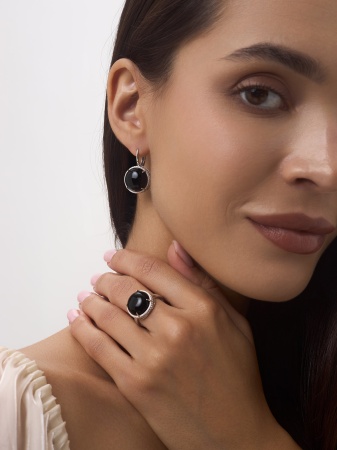 Купить оптом серьги из серебра с агатами 2310395179-20 от Krasnoe