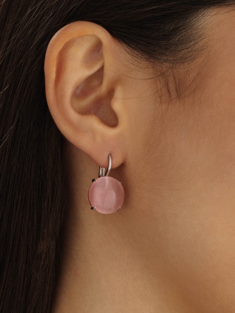 Купить оптом серьги из серебра с кошачий глазами 2340265145-30 от Krasnoe