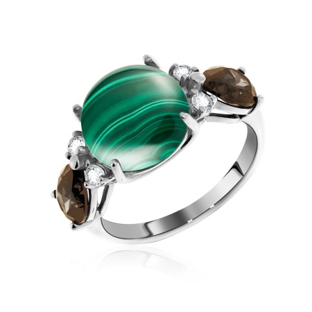 Купить оптом кольцо из серебра с фианитами 1340380935-40 от Krasnoe