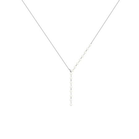 Купить оптом колье из серебра с жемчугом 8340246211 от Krasnoe