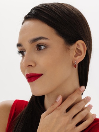 Купить оптом серьги из серебра с агатами 2340396336-31 от Krasnoe