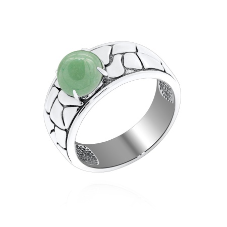 Купить оптом кольцо из серебра с нефритом 1310351753 от Krasnoe