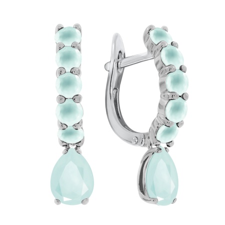 Купить оптом серьги из серебра с агатами 2340391314-79 от Krasnoe