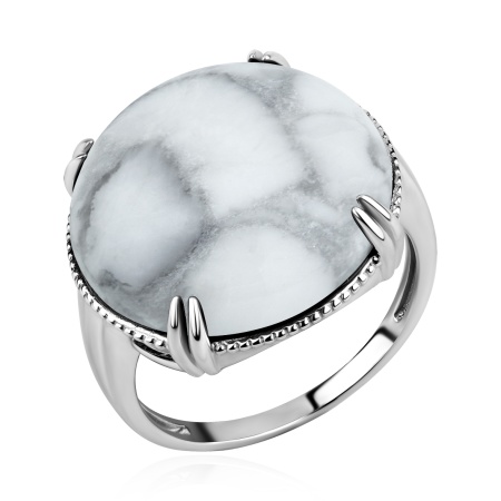 Купить оптом кольцо из серебра с кахолонгом 1340К05894 от Krasnoe