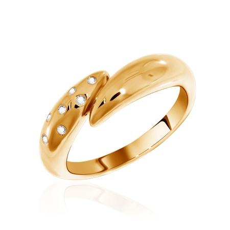 Купить оптом кольцо из серебра с фианитами 1320201270 от Krasnoe