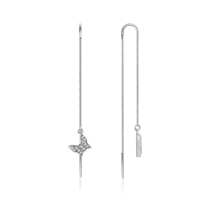 Купить оптом серьги из серебра с фианитами 2340201628л-8-2 от Krasnoe