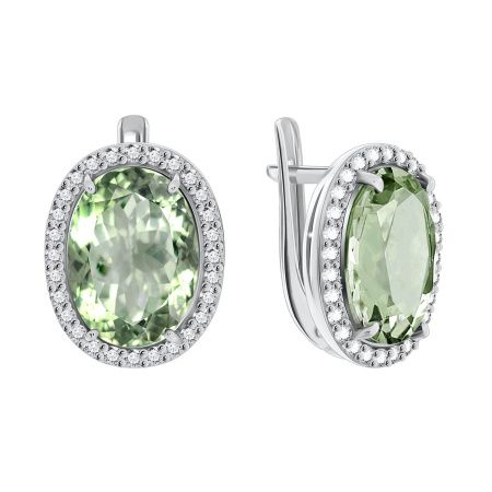 Купить оптом серьги из серебра с фианитами 2340200253-69 от Krasnoe