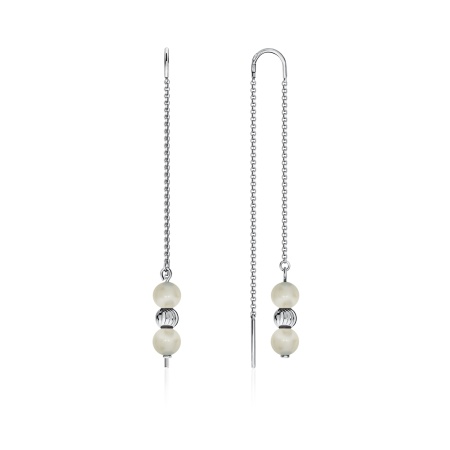 Купить оптом серьги из серебра с жемчугами 2340240714 от Krasnoe