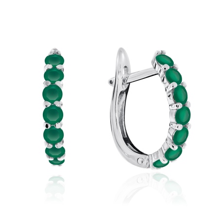 Купить оптом серьги из серебра с агатами 2340391319-60 от Krasnoe