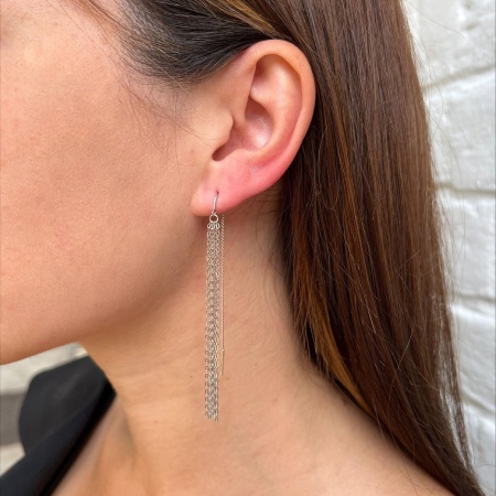 Купить оптом серьги из серебра без вставок 2340404865 от Krasnoe