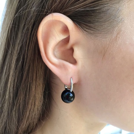 Купить оптом серьги из серебра с агатами 2340394318-20 от Krasnoe