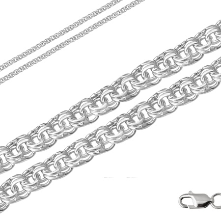 Купить оптом цепь из серебра без вставок 366904080070 от Krasnoe