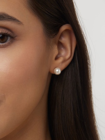 Купить оптом пусеты из серебра с жемчугами 2340241685 от Krasnoe