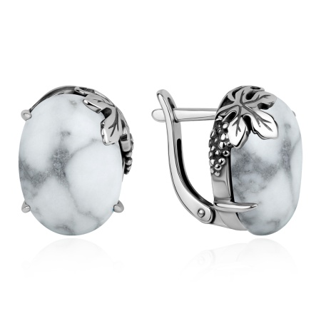 Купить оптом серьги из серебра с кахолонгами 2310К05900 от Krasnoe