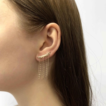 Купить оптом серьги из серебра без вставок 2320404904 от Krasnoe