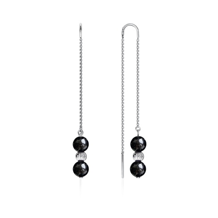 Купить оптом серьги из серебра с агатами 2340390720-20 от Krasnoe