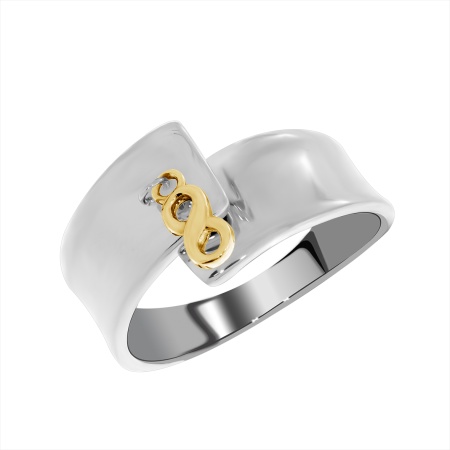 Купить оптом кольцо из серебра без вставок 1350401733-4 от Krasnoe