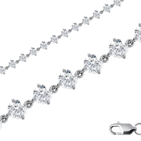 Купить оптом браслет из серебра с фианитами 4340200667-19 от Krasnoe