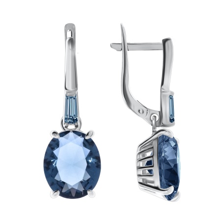 Купить оптом серьги из серебра со шпинелью 2340210220-77 от Krasnoe