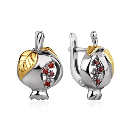 Купить оптом серьги из серебра с фианитами 2350205059-31 от Krasnoe