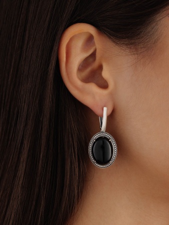 Купить оптом серьги из серебра с агатами 2310390963-20 от Krasnoe