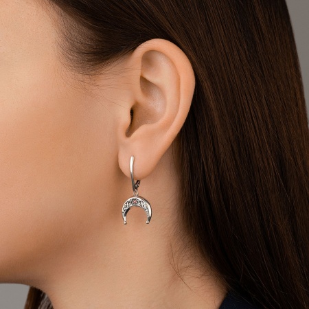 Купить оптом серьги из серебра с фианитами 2310201824-31 от Krasnoe