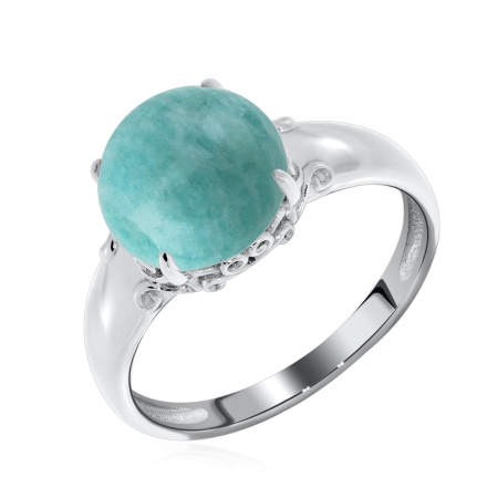 Купить оптом кольцо из серебра с амазонитом 1340371263 от Krasnoe