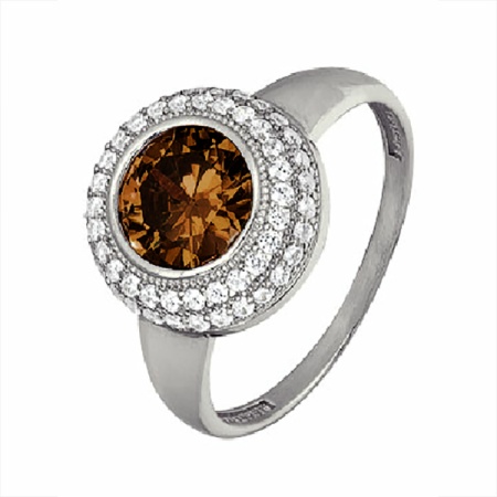 Купить оптом кольцо из серебра с топазом 3797003372л от Krasnoe