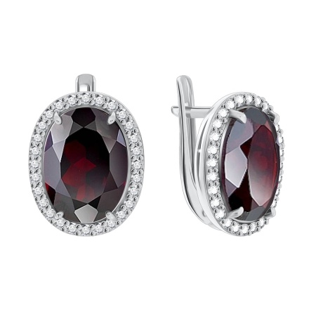 Купить оптом серьги из серебра с фианитами 2340200253-31 от Krasnoe