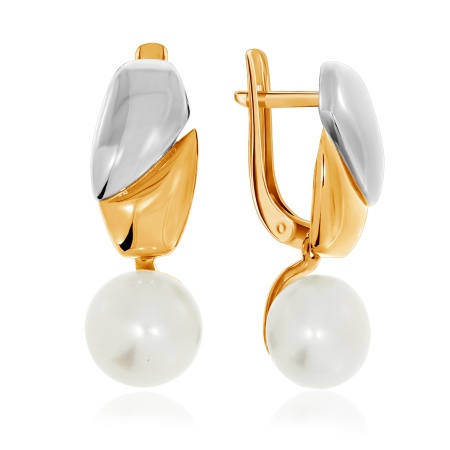 Купить оптом серьги из серебра с жемчугами 2329240897-1 от Krasnoe