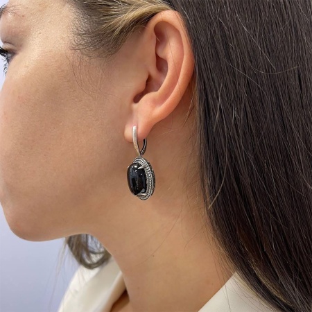 Купить оптом серьги из серебра с агатами 2310390963-20 от Krasnoe