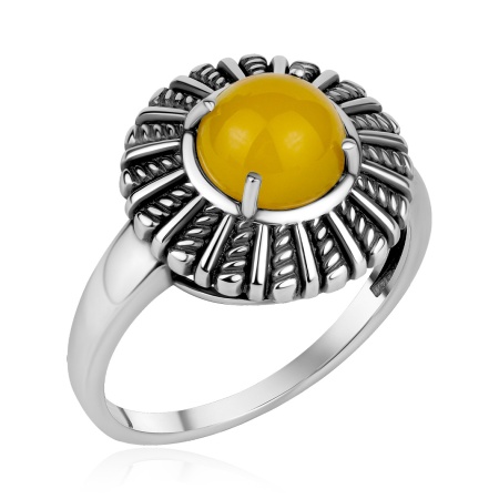 Купить оптом кольцо из серебра с агатом 1310396342-50 от Krasnoe