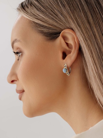 Купить оптом серьги из серебра с виоланами 2317В01758 от Krasnoe