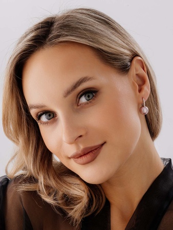 Купить оптом серьги из серебра с жемчугами 2340244318-47 от Krasnoe