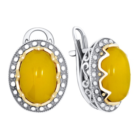 Купить оптом серьги из серебра с агатами 2317395969-50 от Krasnoe