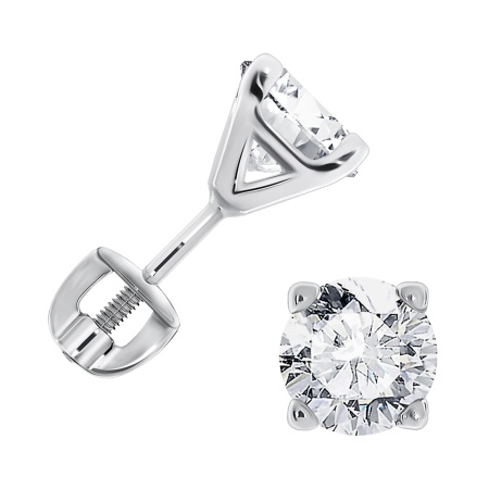 Купить оптом пусеты из серебра с фианитами П340200860 от Krasnoe