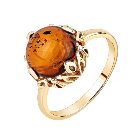 Купить оптом кольцо из серебра с янтарём 1320485174 от Krasnoe