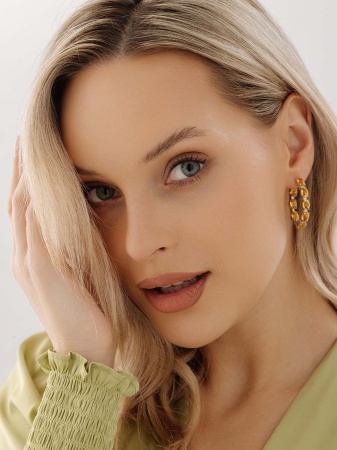 Купить оптом серьги из серебра с цитринами 2340111183 от Krasnoe